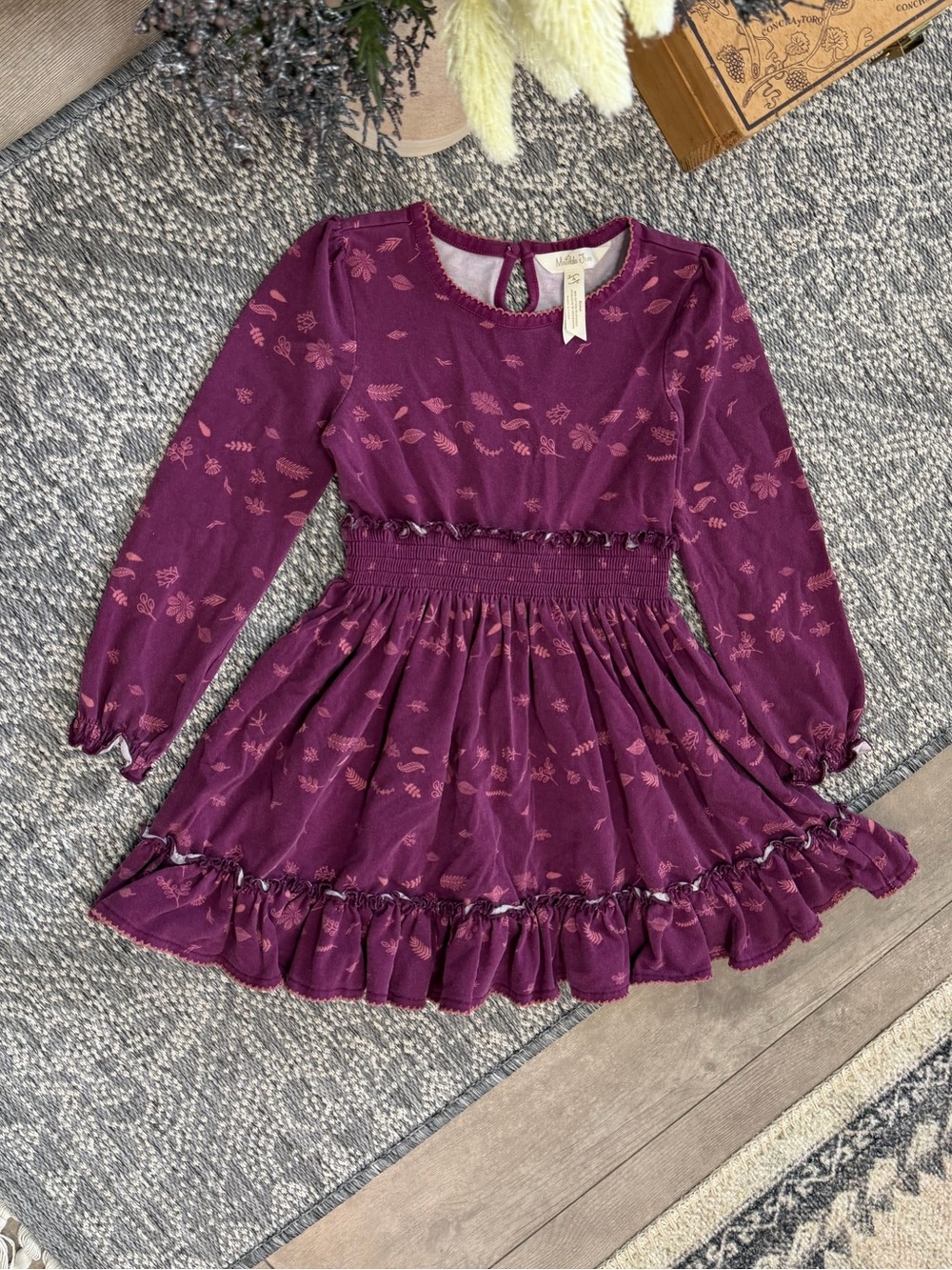 Matilda Jane Girls Choose your own path Apple Cider Dress Size 4 Autumn Fall - Picture 2 of 16